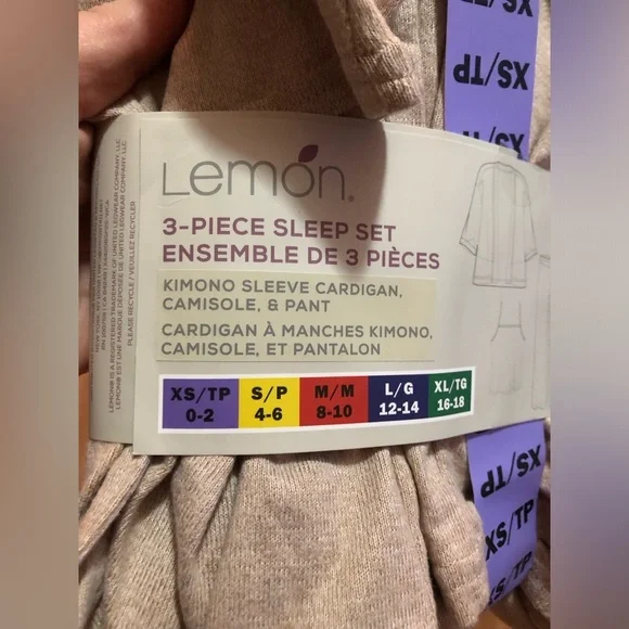 🔊 Lemon | 3 Piece Sleep Set - Picture 3 of 3